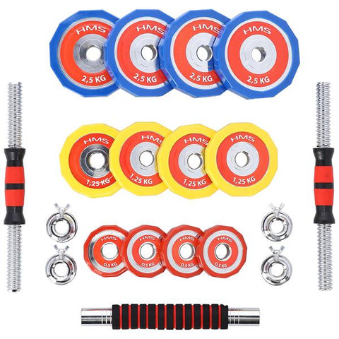 SET HALTERA SI GANTERE HMS SKC20 DE 20KG