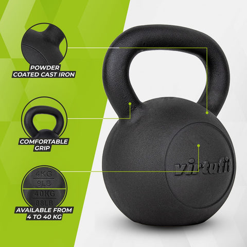 Gantera Kettlebell din fonta 12kg VirtuFit
