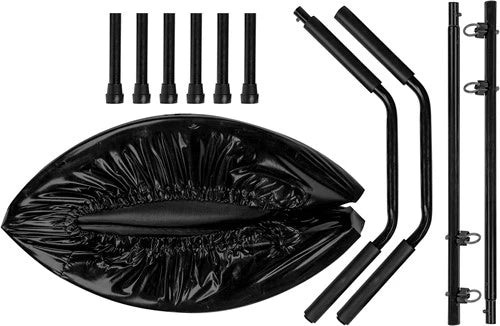 VirtuFit Trambulina Fitness pliabila cu maner - negru - 100 cm