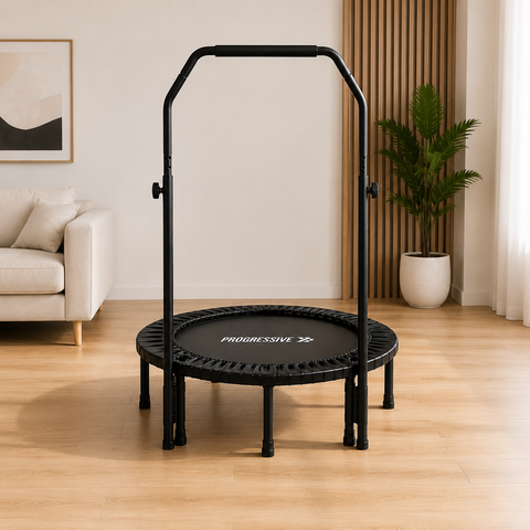 Trambulina Fitness Progressive pliabila cu maner ajustabil