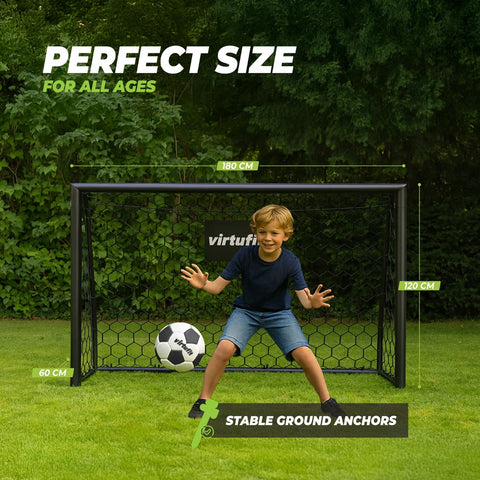 Poarta Fotbal Premium VirtuFit 180 x 120 x 60