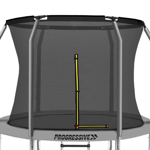 Plasa protectie trambulina FLEX cu fermoar in forma de L si sistem "NO GAP"