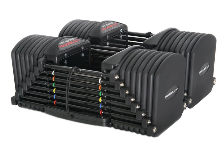 Gantere reglabile Powerblock Pro 90 Commercial cu Pro Rack Stand