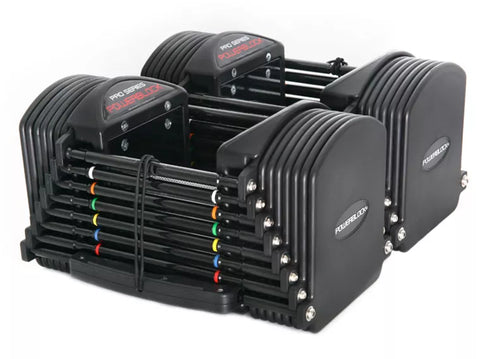 Gantere reglabile Powerblock Pro 50 Commercial cu Pro Rack Stand