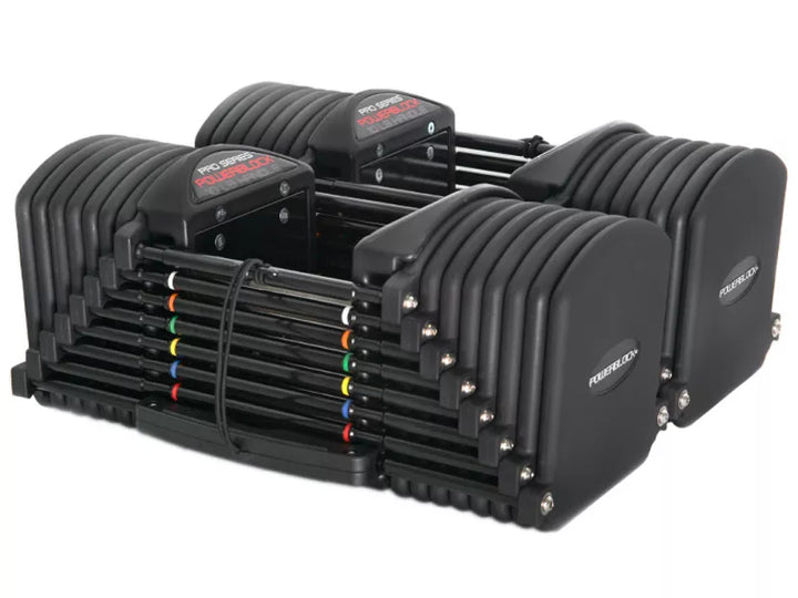Gantere reglabile Powerblock Pro 90 Commercial cu Pro Rack Stand