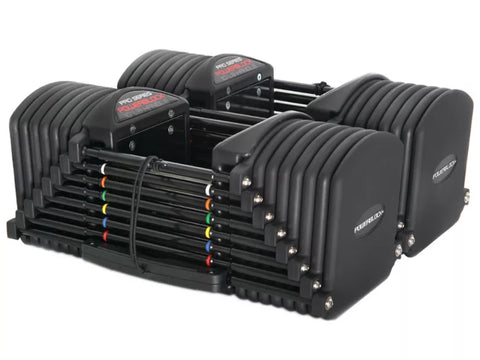 Gantere reglabile Powerblock Pro 90 Commercial cu Pro Rack Stand