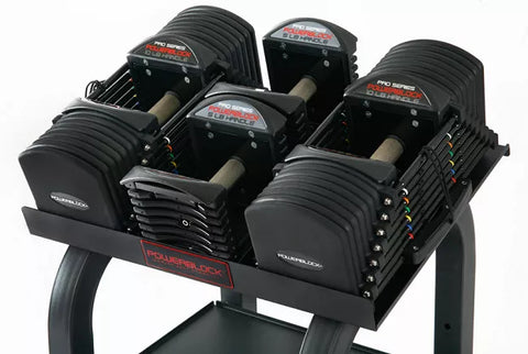 Gantere reglabile Powerblock Pro 90 Commercial cu Pro Rack Stand