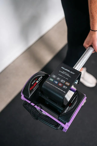 Gantere reglabile Powerblock Sport 24 - Mov deschis