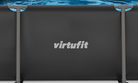 Piscina dreptunghiulara VirtuFit 260 x 180  x 66 cm cu sistem filtrare inclus si cadru metalic