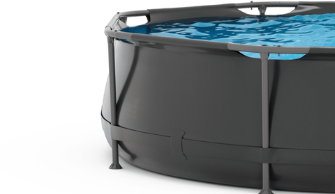 Piscina VirtuFit rotunda  244 cm diametru cu sistem filtrare inclus si cadru metalic