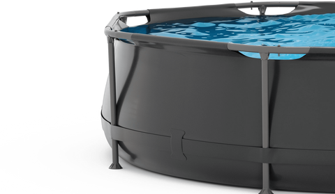 Piscina VirtuFit rotunda  305 cm diametru cu sistem filtrare inclus si cadru metalic