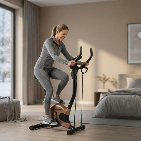 Bicicleta fitness mecanica cu corzi PROGRESSIVE BM