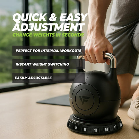 Gantera ajustabila Kettlebell 20 kg VirtuFit