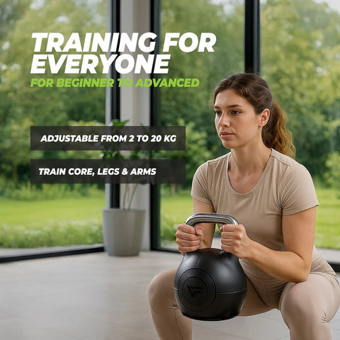 Gantera ajustabila Kettlebell 20 kg VirtuFit