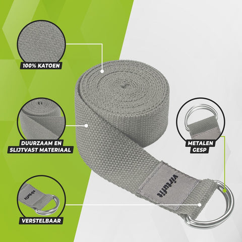 Centura Yoga VirtuFit Premium Yoga Belt - 250 cm