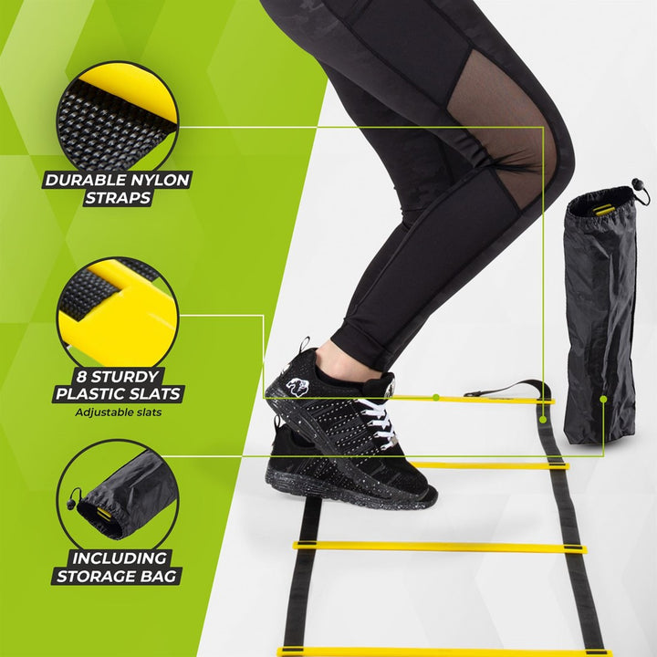 Scara VirtuFit Speed pentru antrenament viteza si agilitate - 4 Metri cu Geanta de Protectie