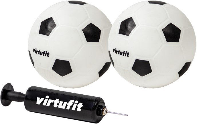 Set poarta fotbal pop-up VirtuFit 92 x 64 cm, cu doua Mingi si Pompa