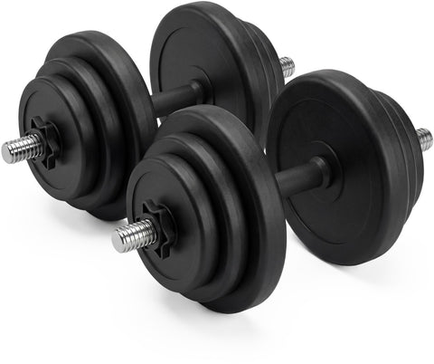 Set Gantere VirtuFit Ajustabile Cast Iron - Vinyl - 2 x 14 kg (28 kg)