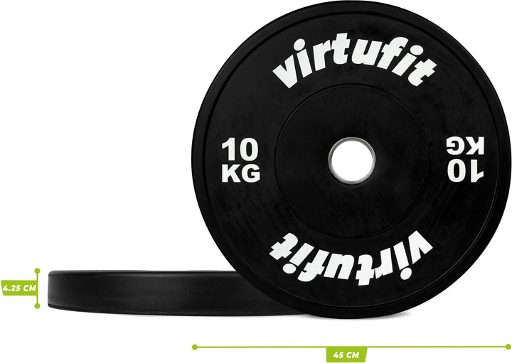Disc Greutate Cauciuc Olympic Rubber Weight Plate VirtuFit 50 mm - 10 kg