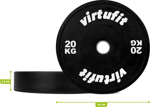 Disc Greutate Cauciuc Olympic Rubber Weight Plate VirtuFit 50 mm - 20 kg