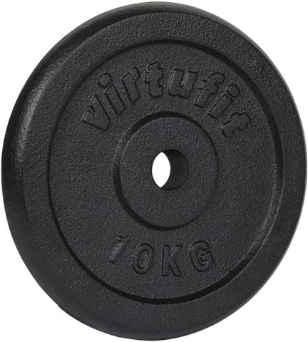 Greutate VirtuFit Cast Iron Weight Plate - Dumbbell weight - 30 mm - 10 kg - Black