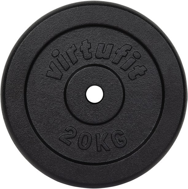 Disc de greutate din fonta pentru bara gantere VirtuFit 30 mm - 20 kg
