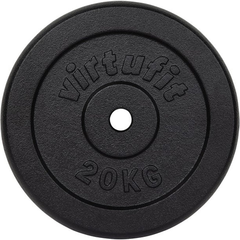 Disc de greutate din fonta pentru bara gantere VirtuFit 30 mm - 20 kg