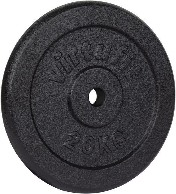 Disc de greutate din fonta pentru bara gantere VirtuFit 30 mm - 20 kg