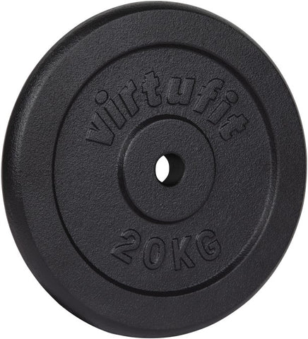 Disc de greutate din fonta pentru bara gantere VirtuFit 30 mm - 20 kg