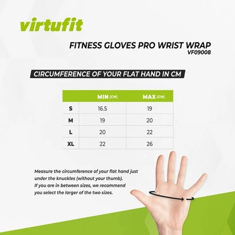 Manusi VirtuFit Fitness Pro Cu Prindere Pentru Incheietura - M