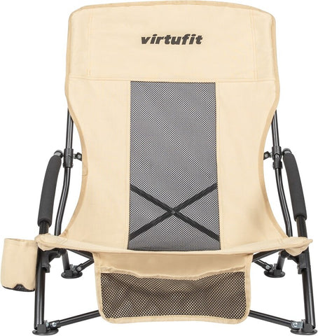 VirtuFit Scaun de Plaja Pliabil - Bej