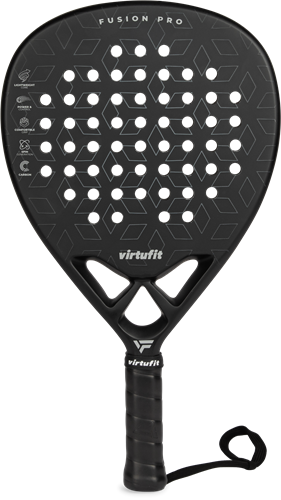 Racheta de Padel VirtuFit Fusion Pro Padel Racket- Negru- Argintiu