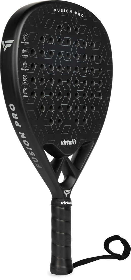 Racheta de Padel VirtuFit Fusion Pro Padel Racket- Negru- Argintiu