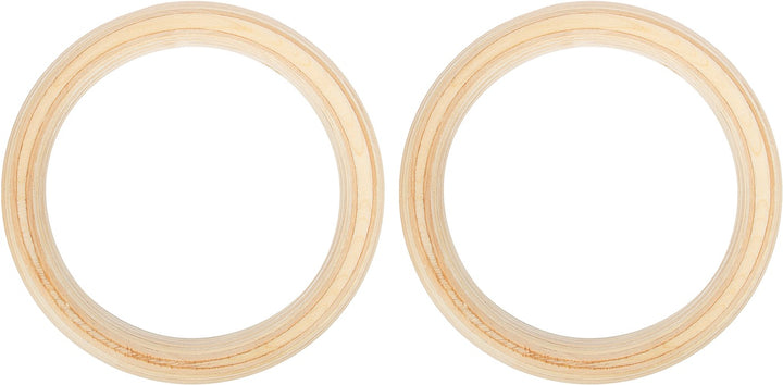 Inele pentru gimnastica din lemn, curele incluse VirtuFit Wooden Gym Rings