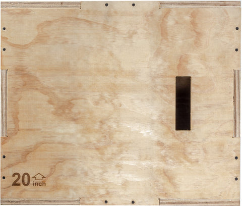 Cutie Pliometrica din lemn VirtuFit Wooden Plyo Box 3-in-1 - Large - 50 x 60 x 75 cm