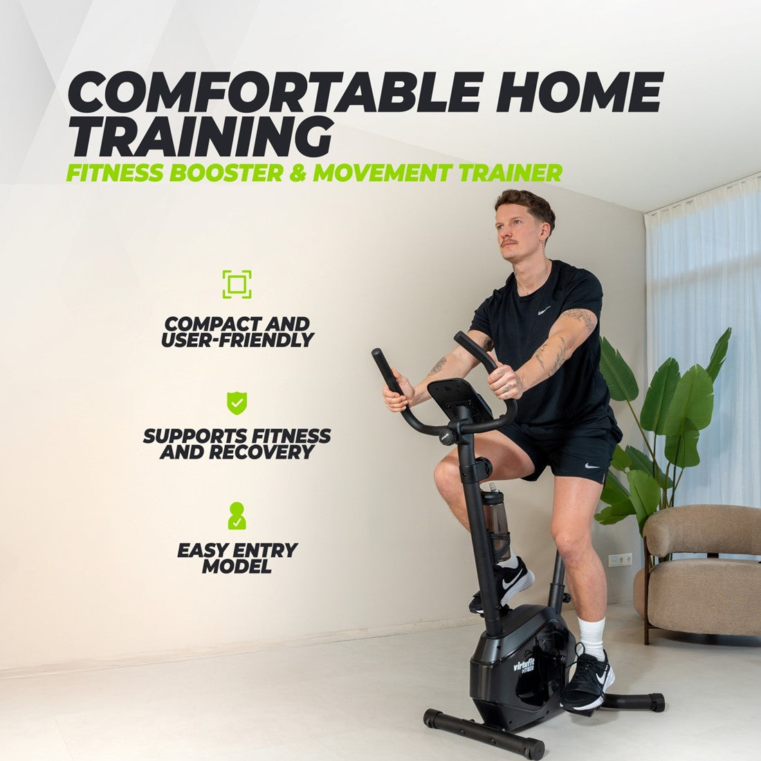 Bicicleta de exercitii VirtuFit HTR100 (model 2026) cu rezistenta magnetica