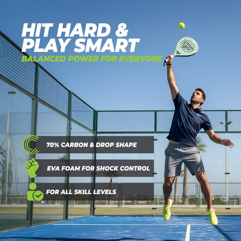 Racheta de Padel VirtuFit Hybrid - verde menta