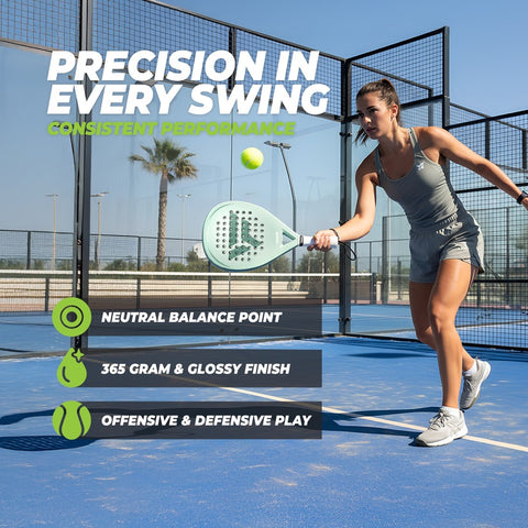 Racheta de Padel VirtuFit Hybrid - verde menta