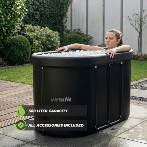 Cada gheata antracit ovala - 500 litri - Accesorii incluse