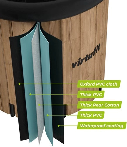 Cada gheata aspect de lemn XXL- 375 litri - Include accesorii