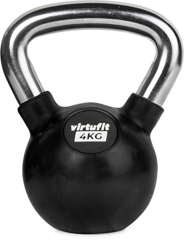 Gantera Kettlebell din cauciuc 4 kg VirtuFit