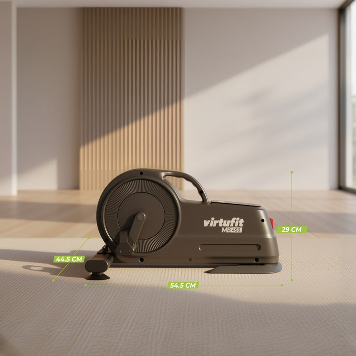 Bicicleta de exercitii pliabila cu display si franare magnetica motorizata VirtuFit MB450