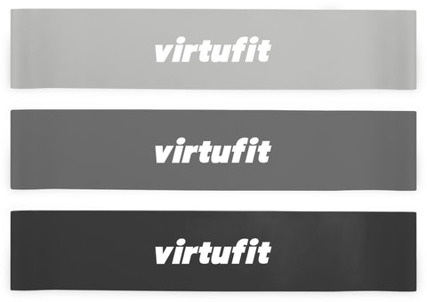 Set benzi elastice de rezistenta pentru antrenament 3 bucati Mini VirtuFit