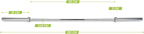 Bara Olimpica VirtuFit 200cm - 14kg