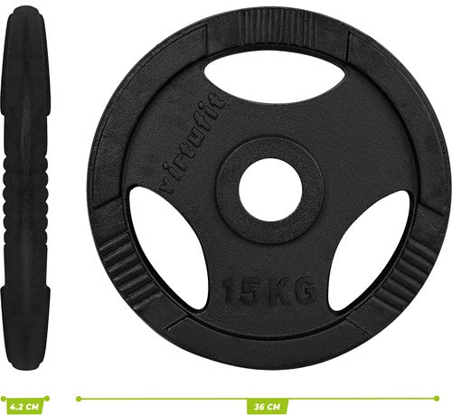 DISC DE GREUTATE VirtuFit Olympic 15 kg- DIAMETRU 50 MM