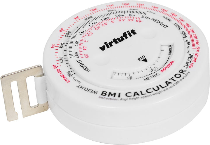 Masurator Circumferinta VirtuFit - Ruleta cu Calculator BMI - 150 cm