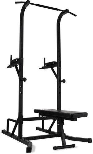 Aparat multifunctional Virtufit Power Tower Deluxe cu banca Fitness