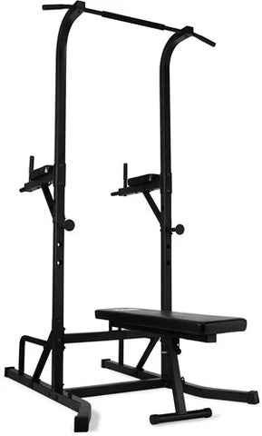 Aparat multifunctional Virtufit Power Tower Deluxe cu banca Fitness