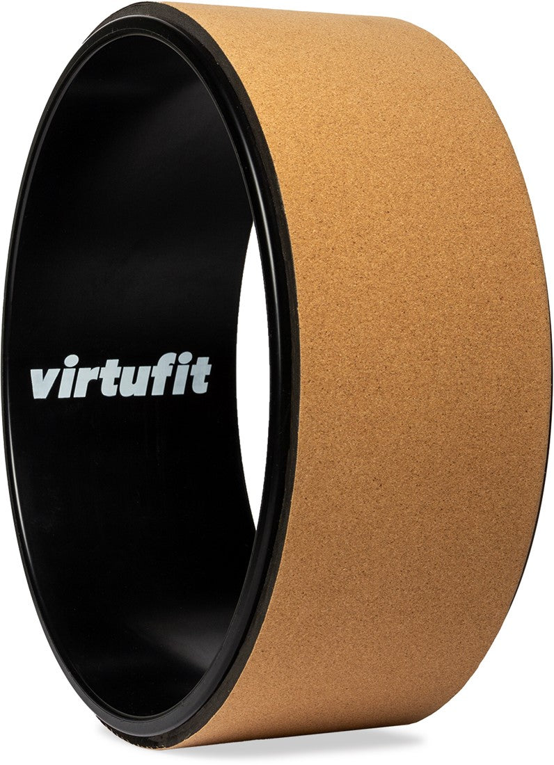 Roata Yoga VirtuFit Premium, strat esterior de pluta - Cork Yoga Wheel - 33 cm