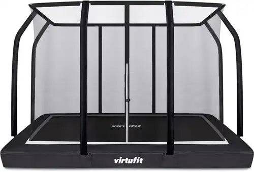 VirtuFit Premium Inground Trampoline with Safety Net - Black - 183 x 274 cm